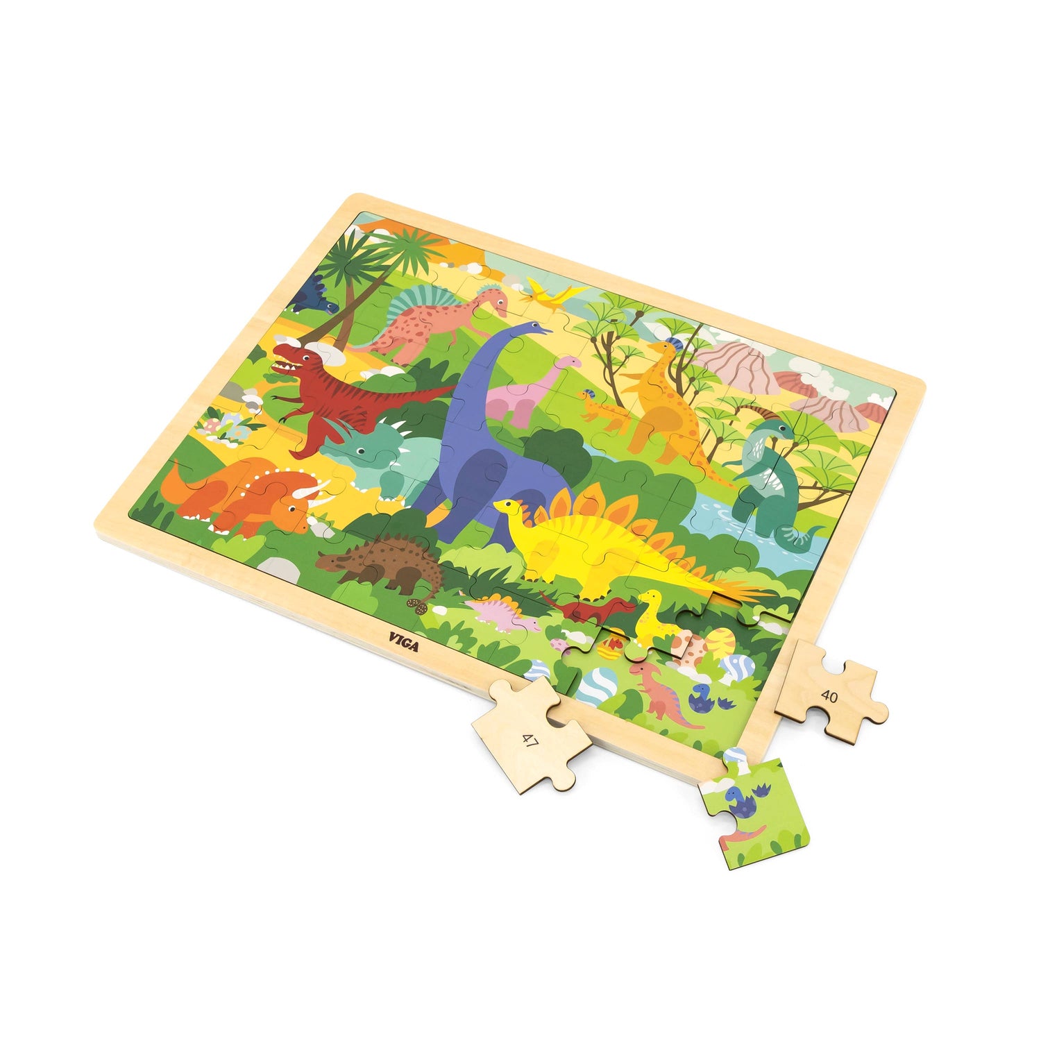 48 pcs Wooden Puzzle - Various (3Y+) - Everybody Amsterdam