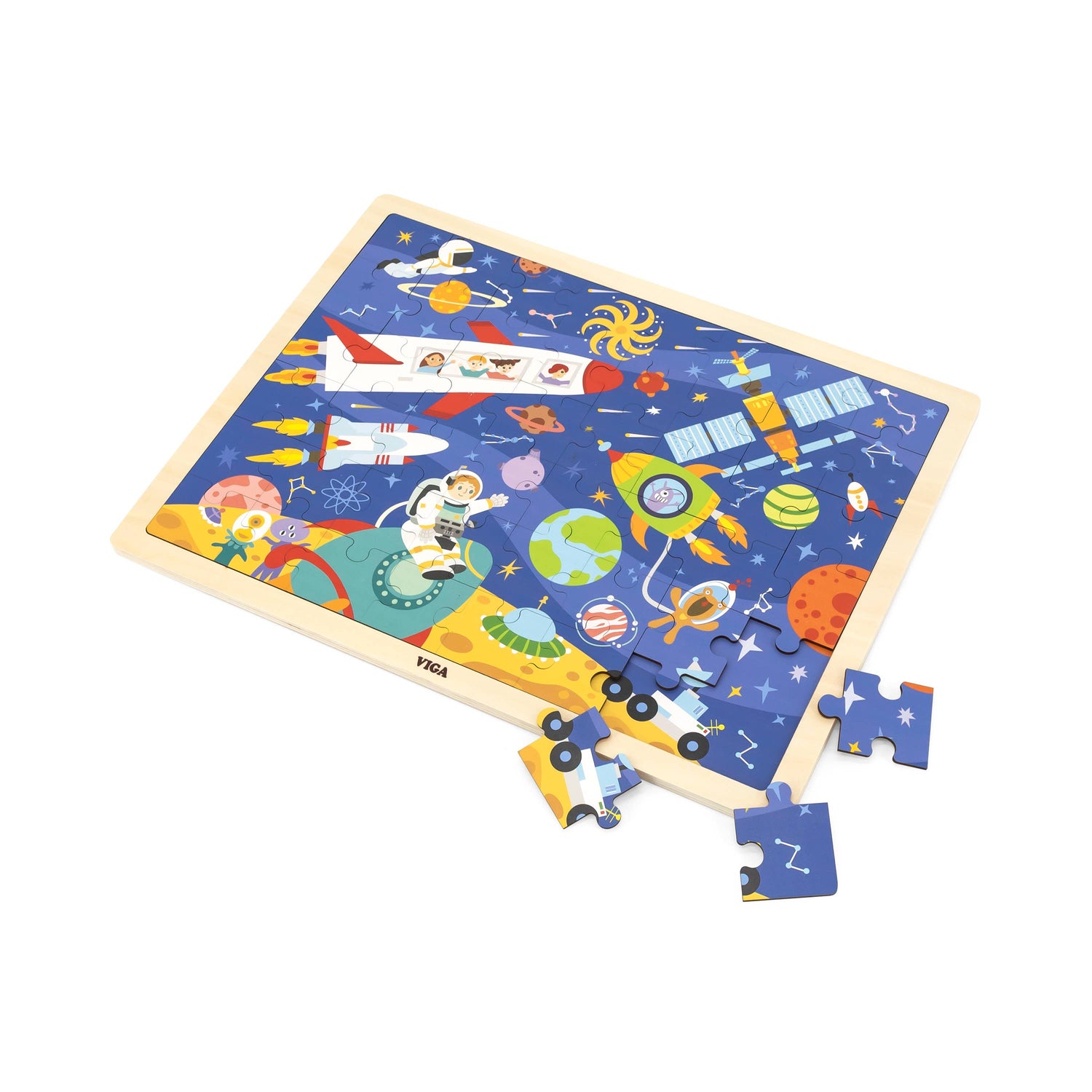 48 pcs Wooden Puzzle - Various (3Y+) - Everybody Amsterdam