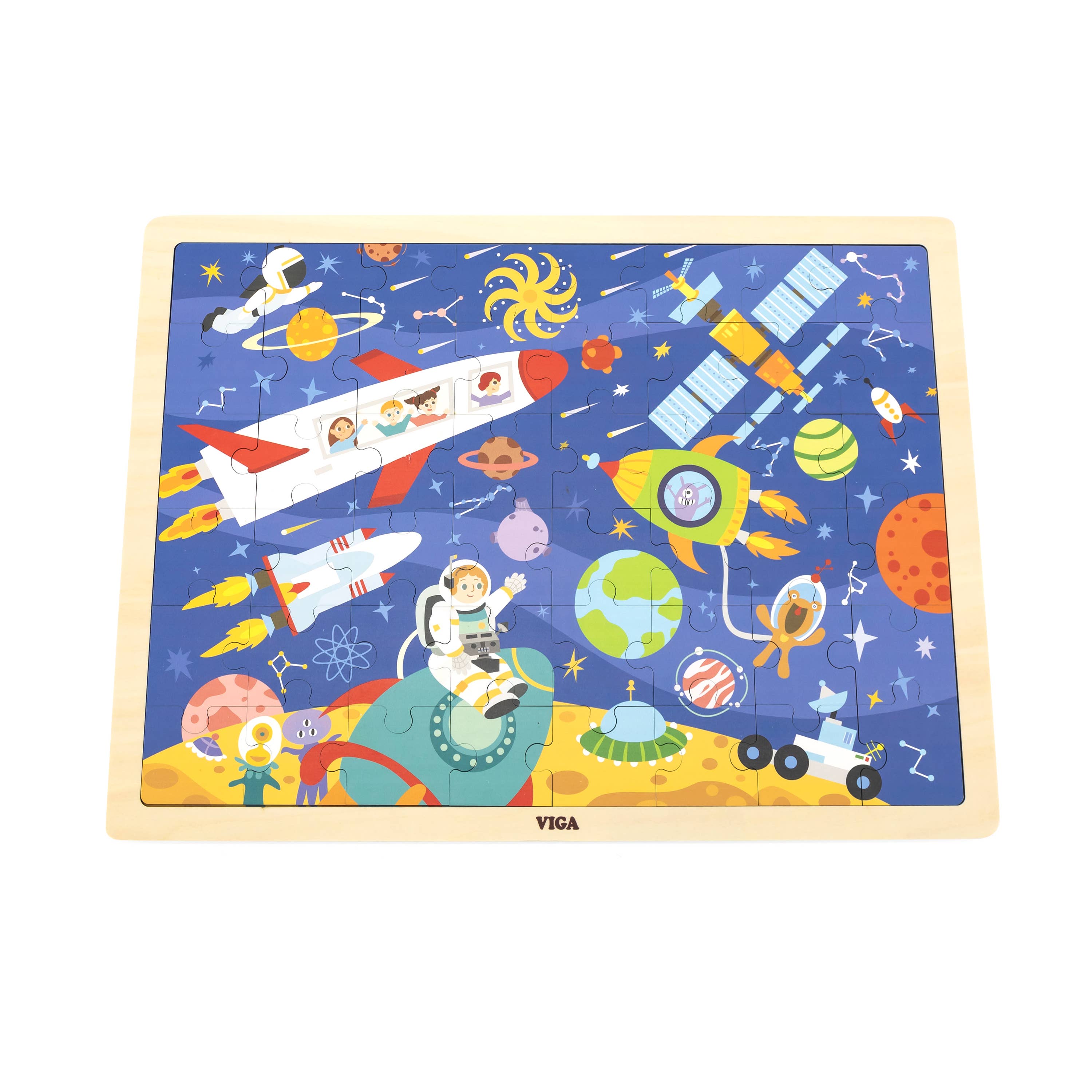 48 pcs Wooden Puzzle - Various (3Y+) - Everybody Amsterdam