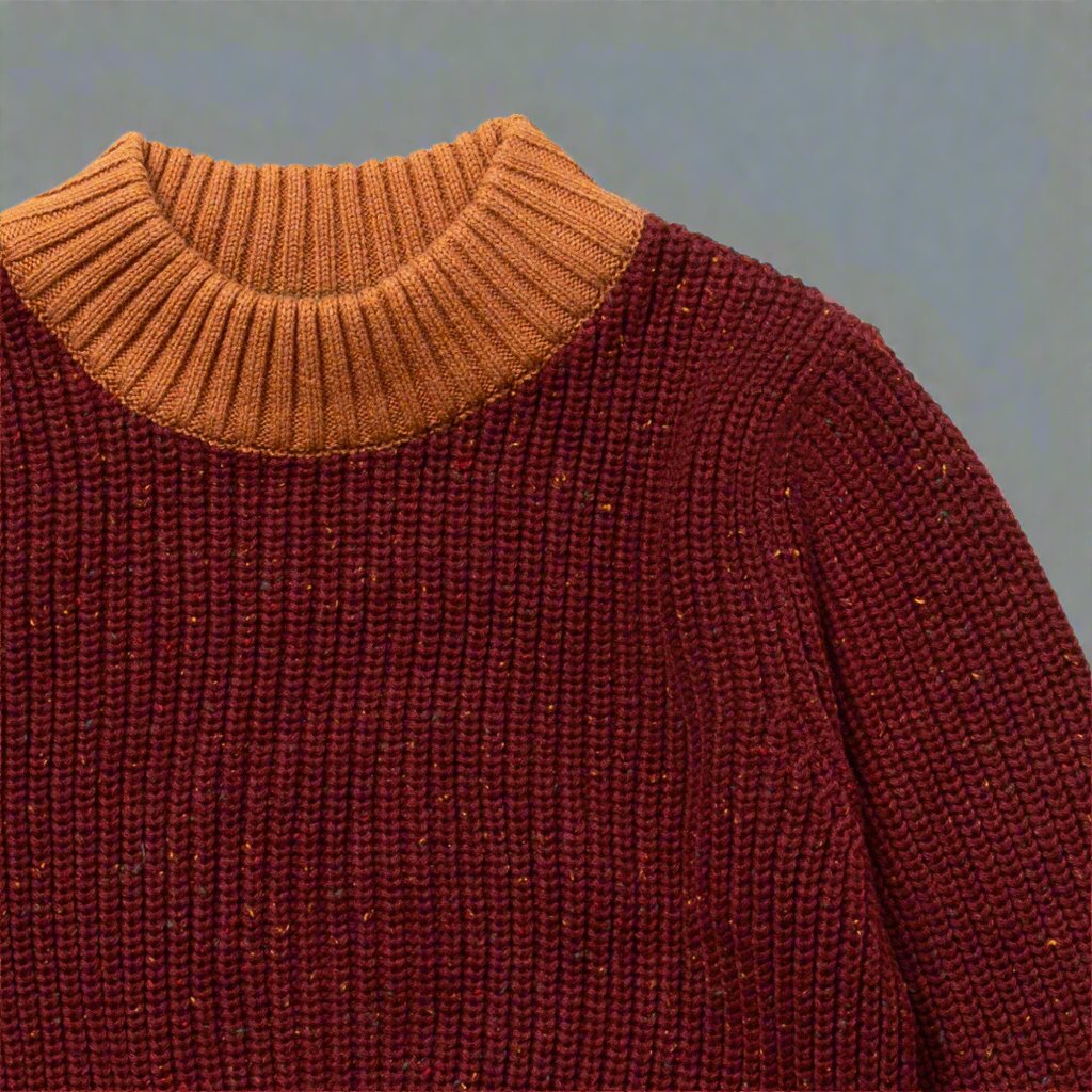 From One To Another Knitted Jumper - Berry  - Sweaters  - Everybody Amsterdam 