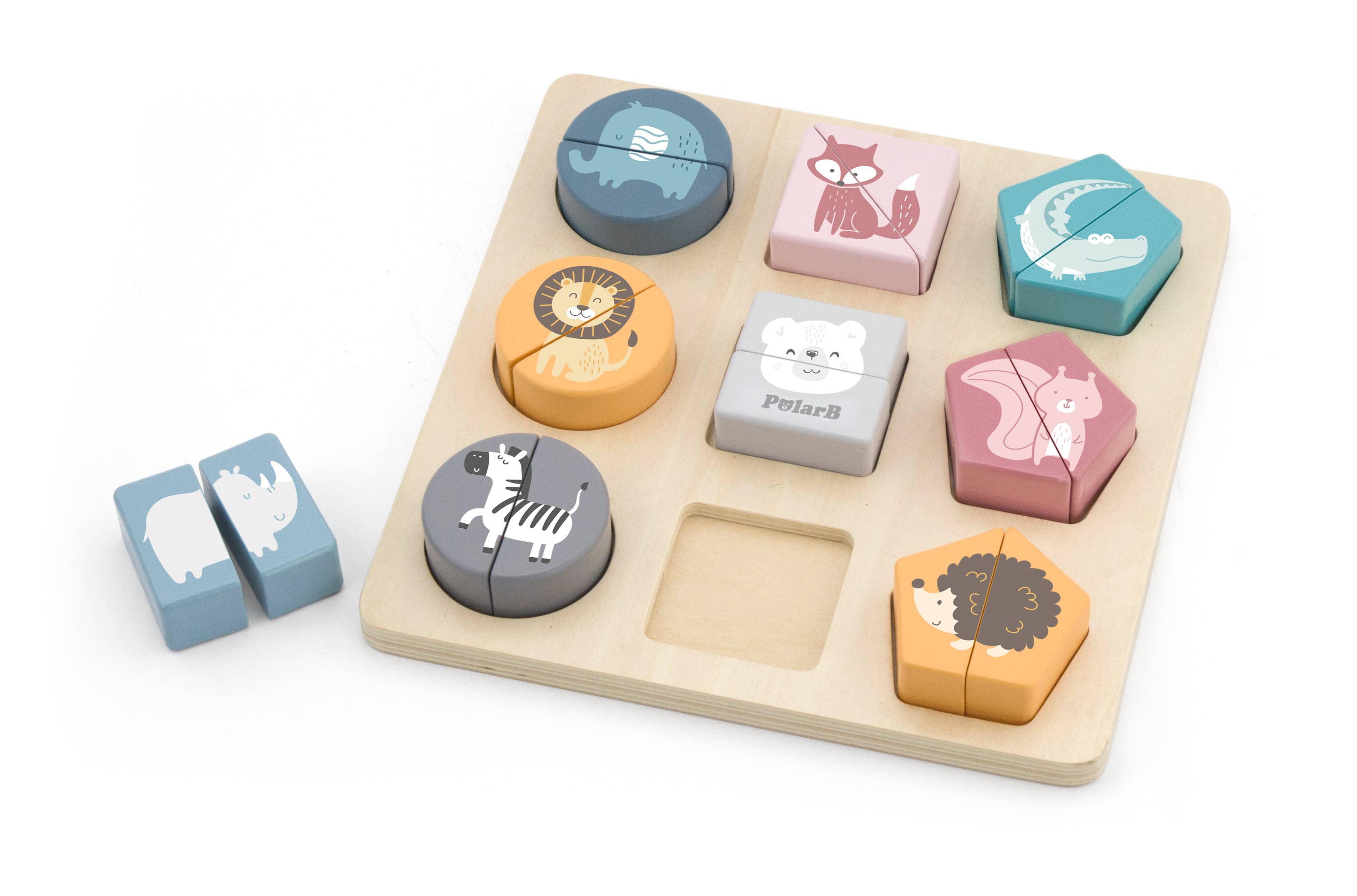 PolarB Shape Block Puzzle - Wild Animals  -   - Everybody Amsterdam 