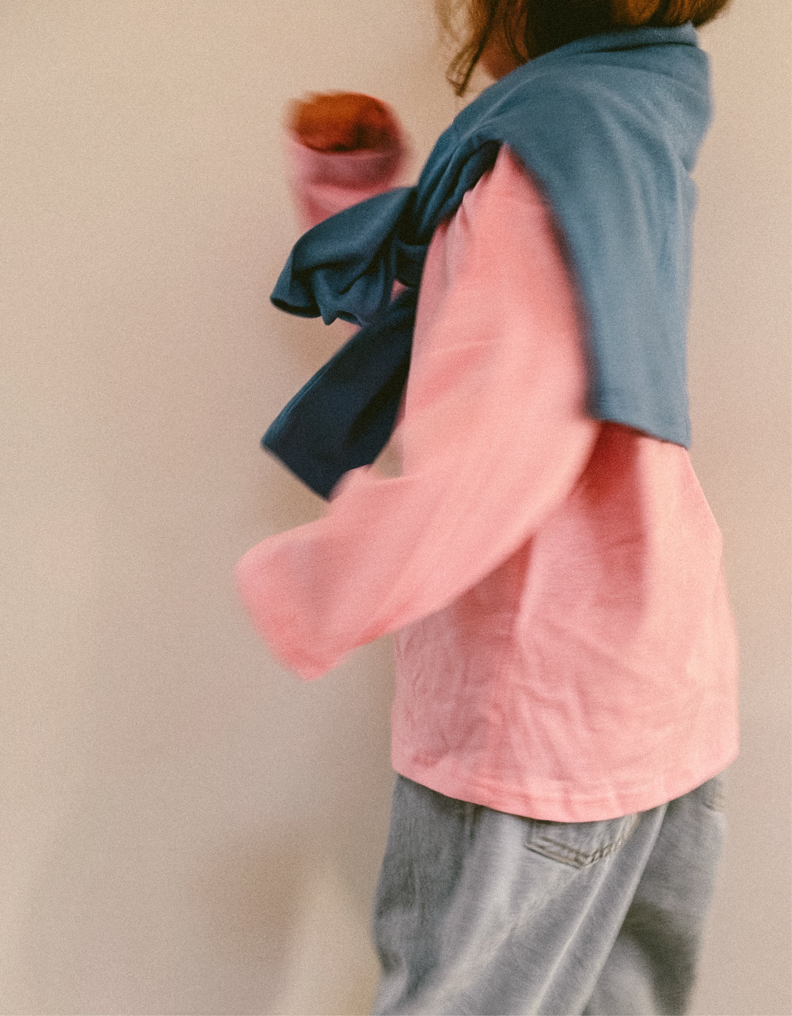 Basic Lowered shoulder Long-sleeve