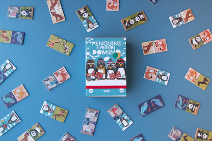 Penguins and Friends Domino Bordspel