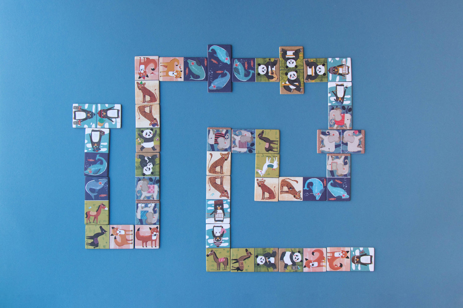 Penguins and Friends Domino Bordspel