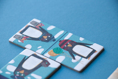 Penguins and Friends Domino Bordspel