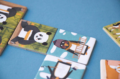 Penguins and Friends Domino Bordspel