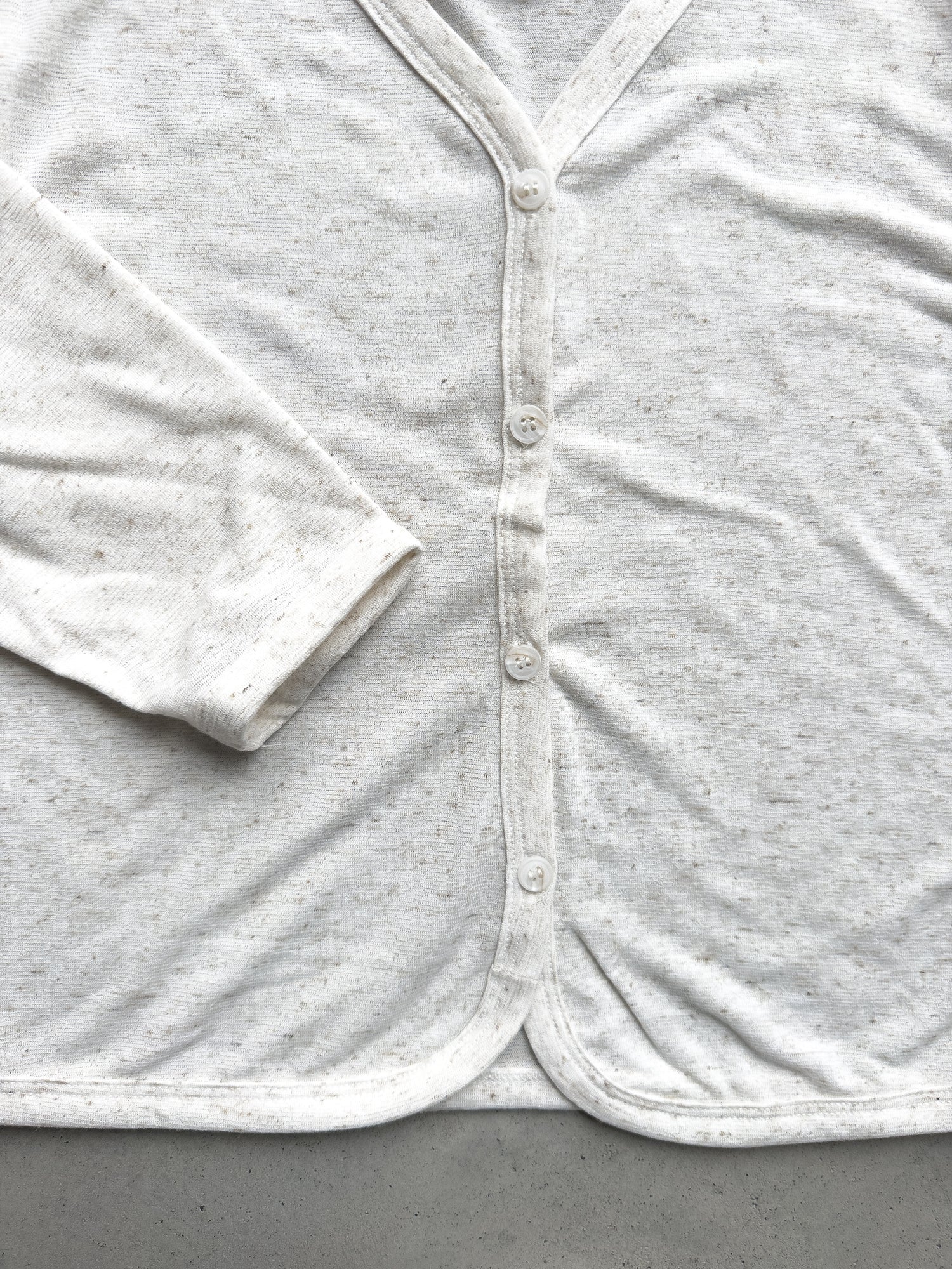Twisted Cotton Cardigan + top set
