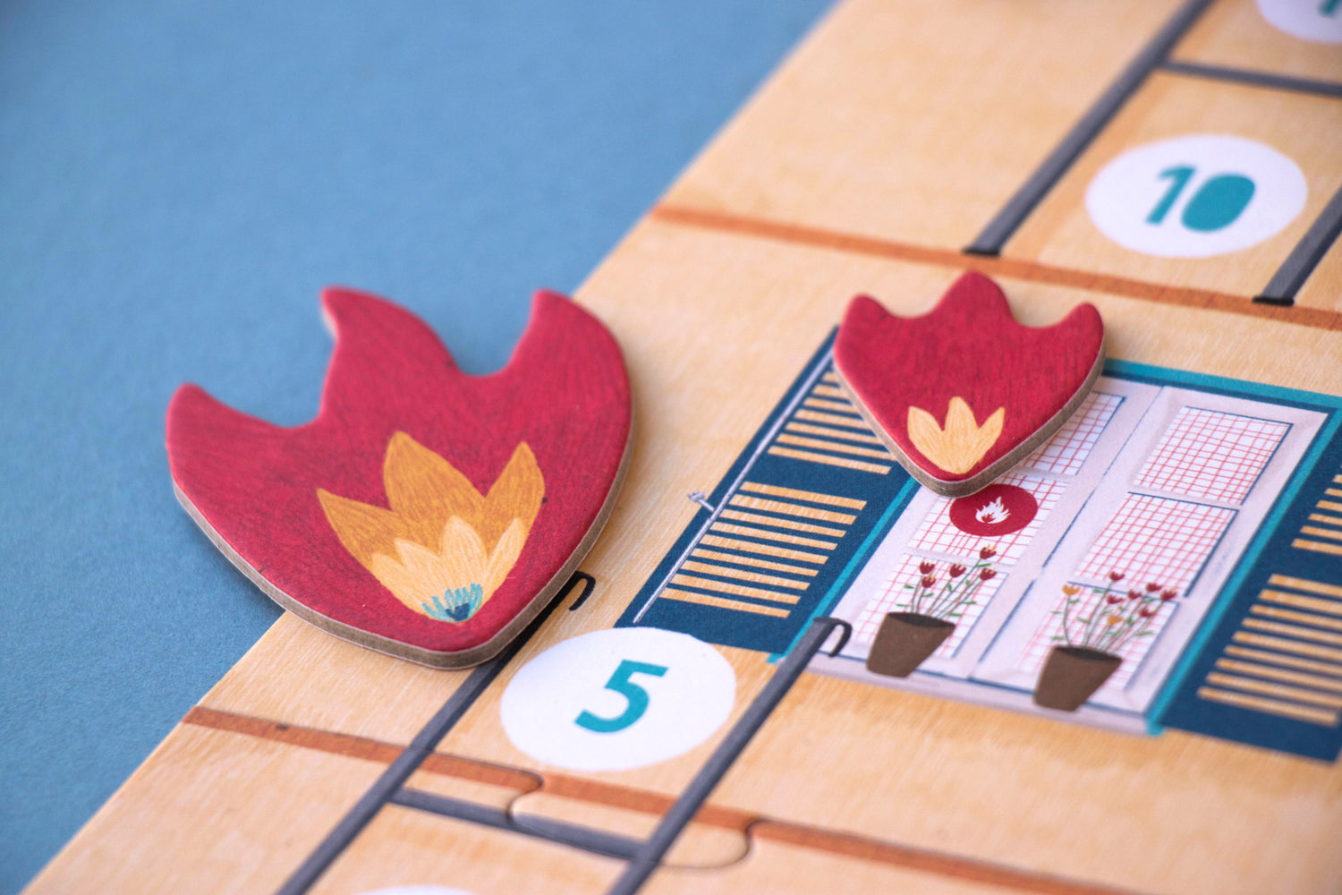 Red de kat Brandweerman Bordspel