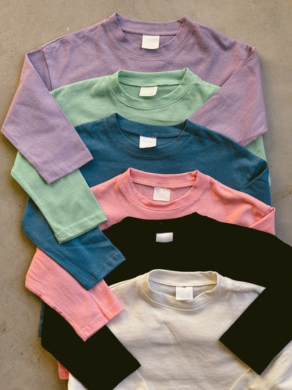 Basic Lowered shoulder Long-sleeve
