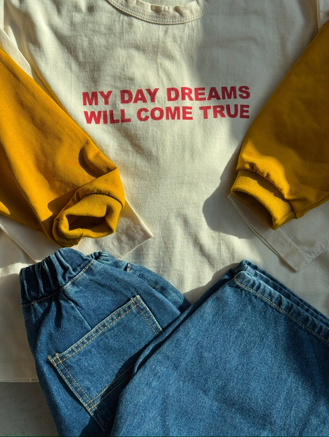 T-shirt à manches longues My Day Dreams - Ivoire