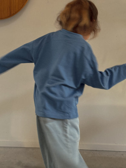 Basic Lowered shoulder Long-sleeve