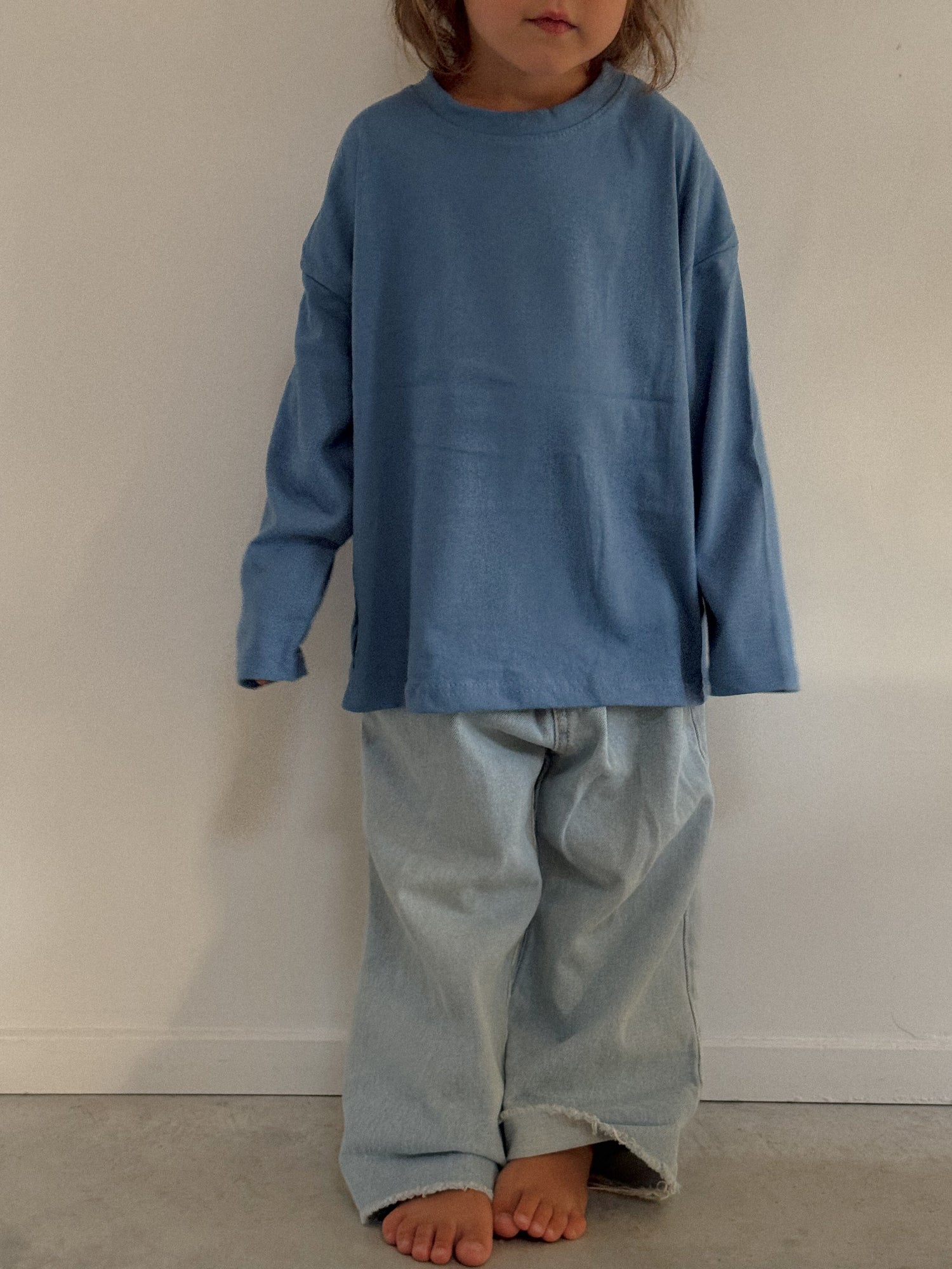 Basic Lowered shoulder Long-sleeve