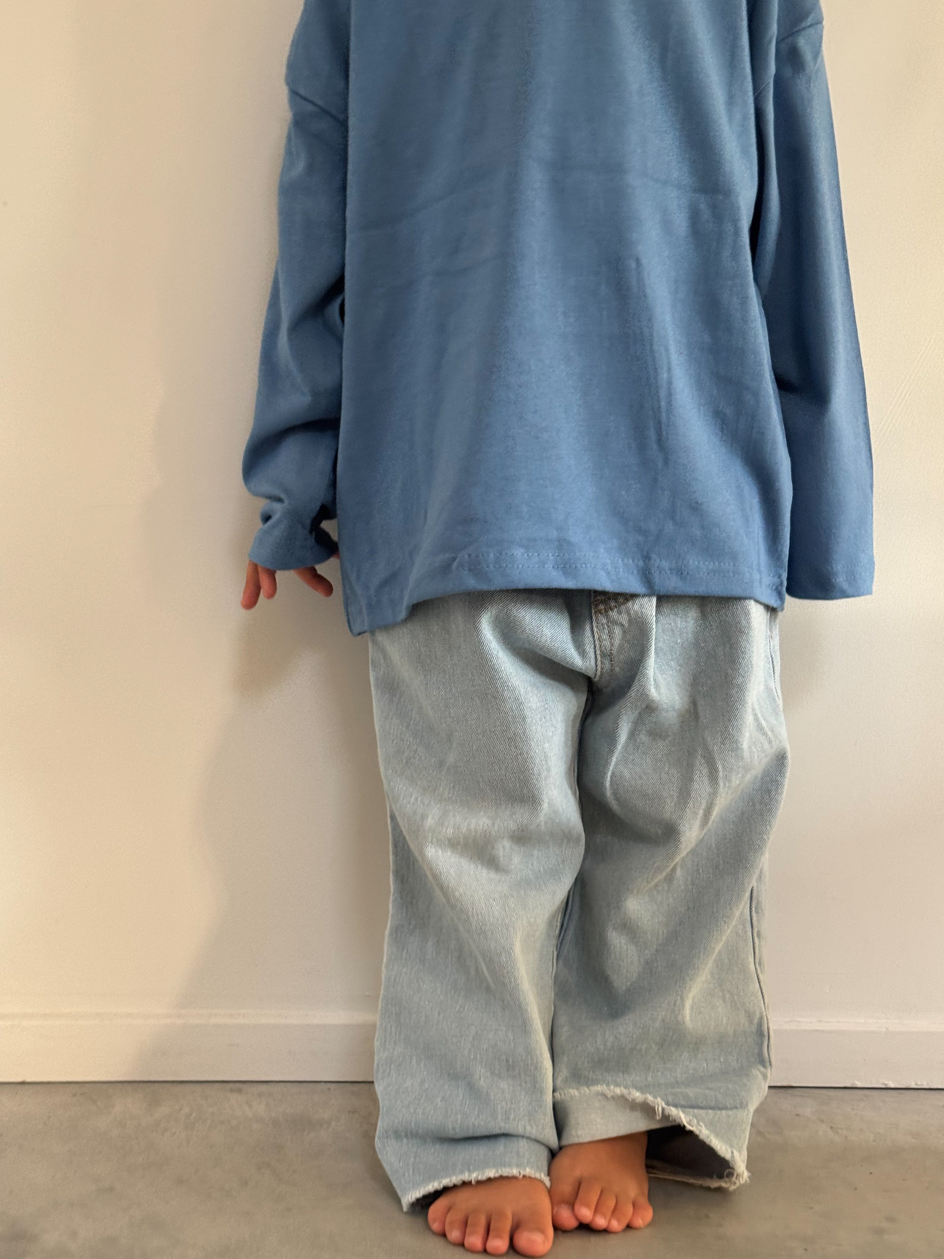 Basic Lowered shoulder Long-sleeve