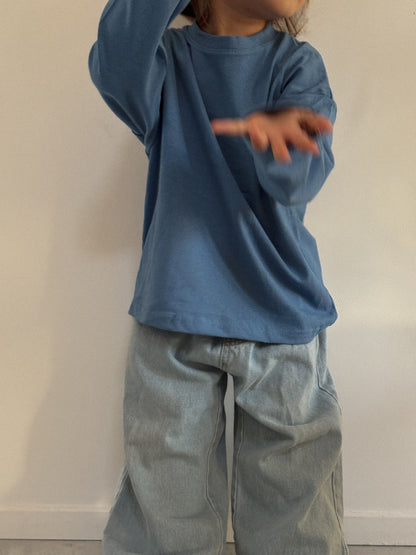 Basic Lowered shoulder Long-sleeve