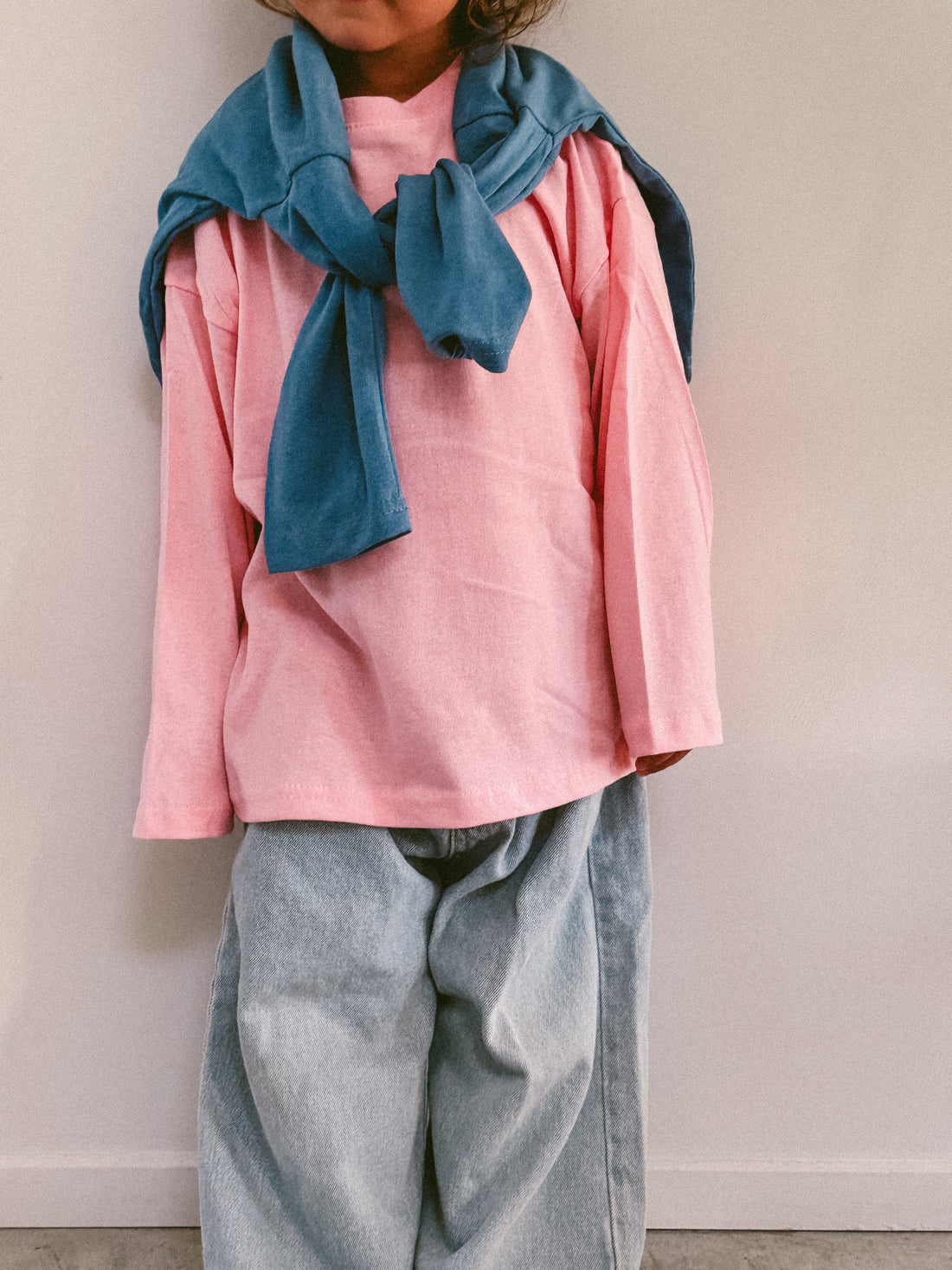 Basic Lowered shoulder Long-sleeve