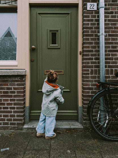 Sage Green Drops Raincoat  - Raincoats  - Everybody Amsterdam 