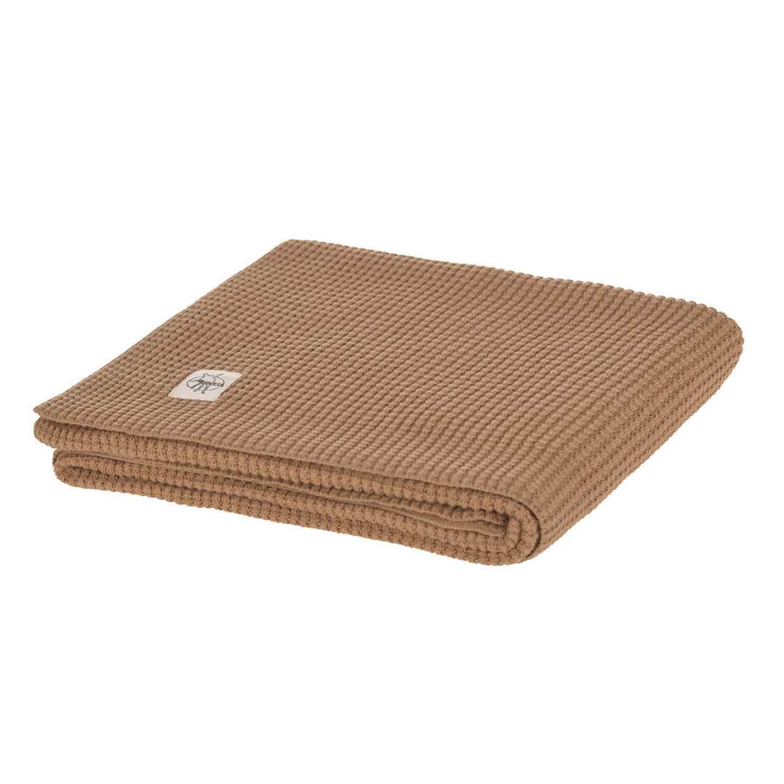 Knitted Blanket GOTS Nubs light brown, 80 x 100 cm  - Blankets  - Everybody Amsterdam 