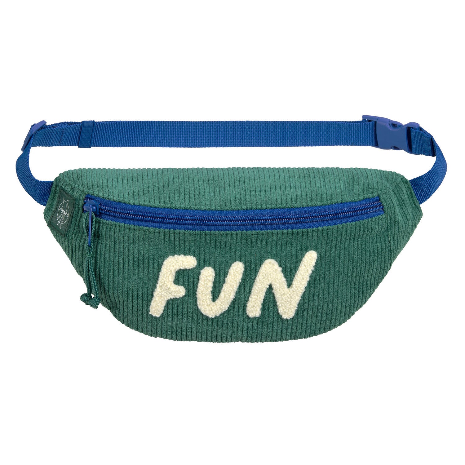 Mini Bum Bag Cord Little Gang Fun ocean green  - Bags &amp; Backpacks  - Everybody Amsterdam 