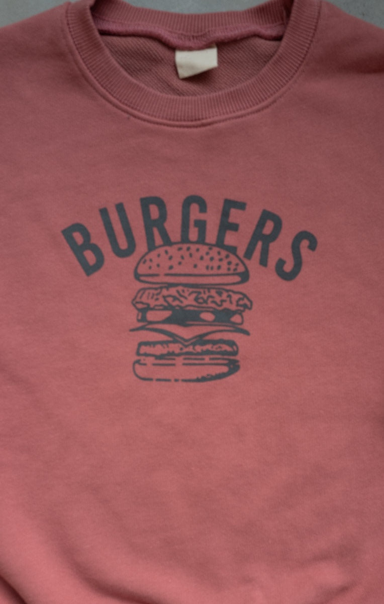 Burgers Sweatshirt - Indi Pink  - Sweatshirts/Hoodies  - Everybody Amsterdam 