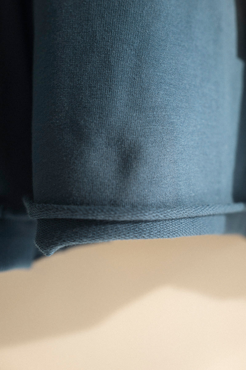Sweat à capuche oversize court pour enfant Every.Body Bleu