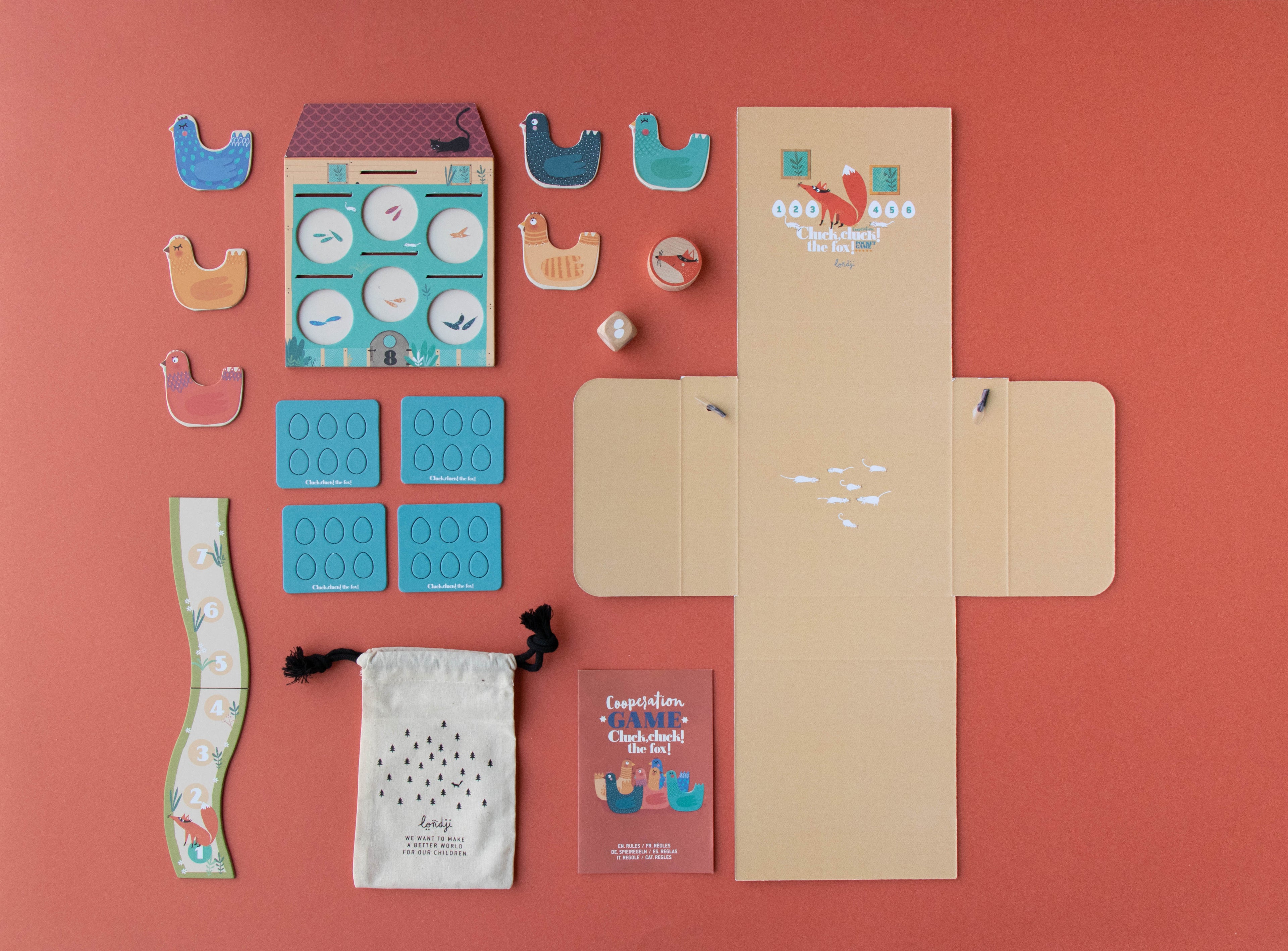 Cluck, Cluck! Der Fuchs! Pocket Board Game