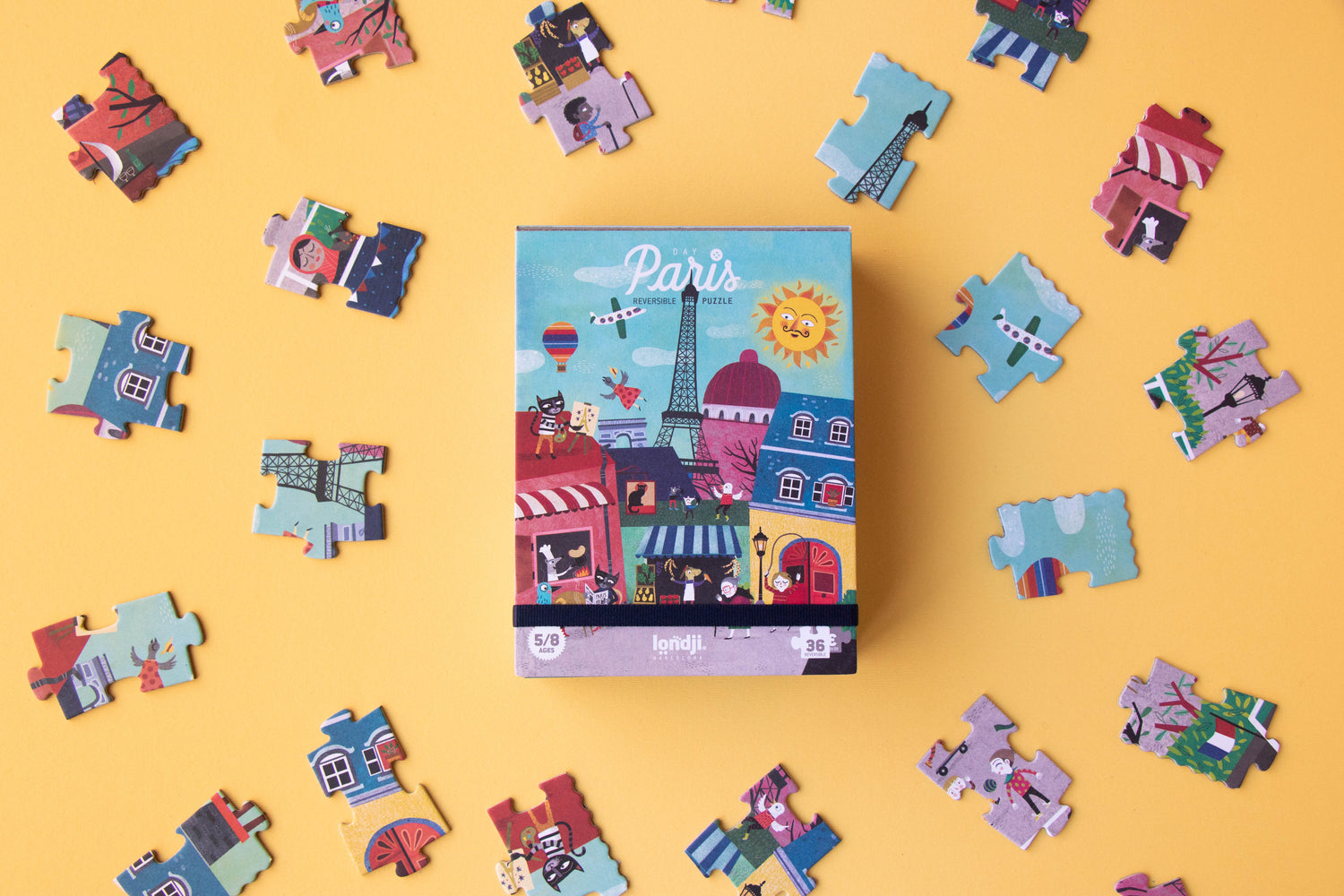 NACHT &amp;amp; DAG IN PARIJS Puzzelbordspel