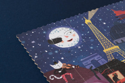 NACHT &amp;amp; DAG IN PARIJS Puzzelbordspel