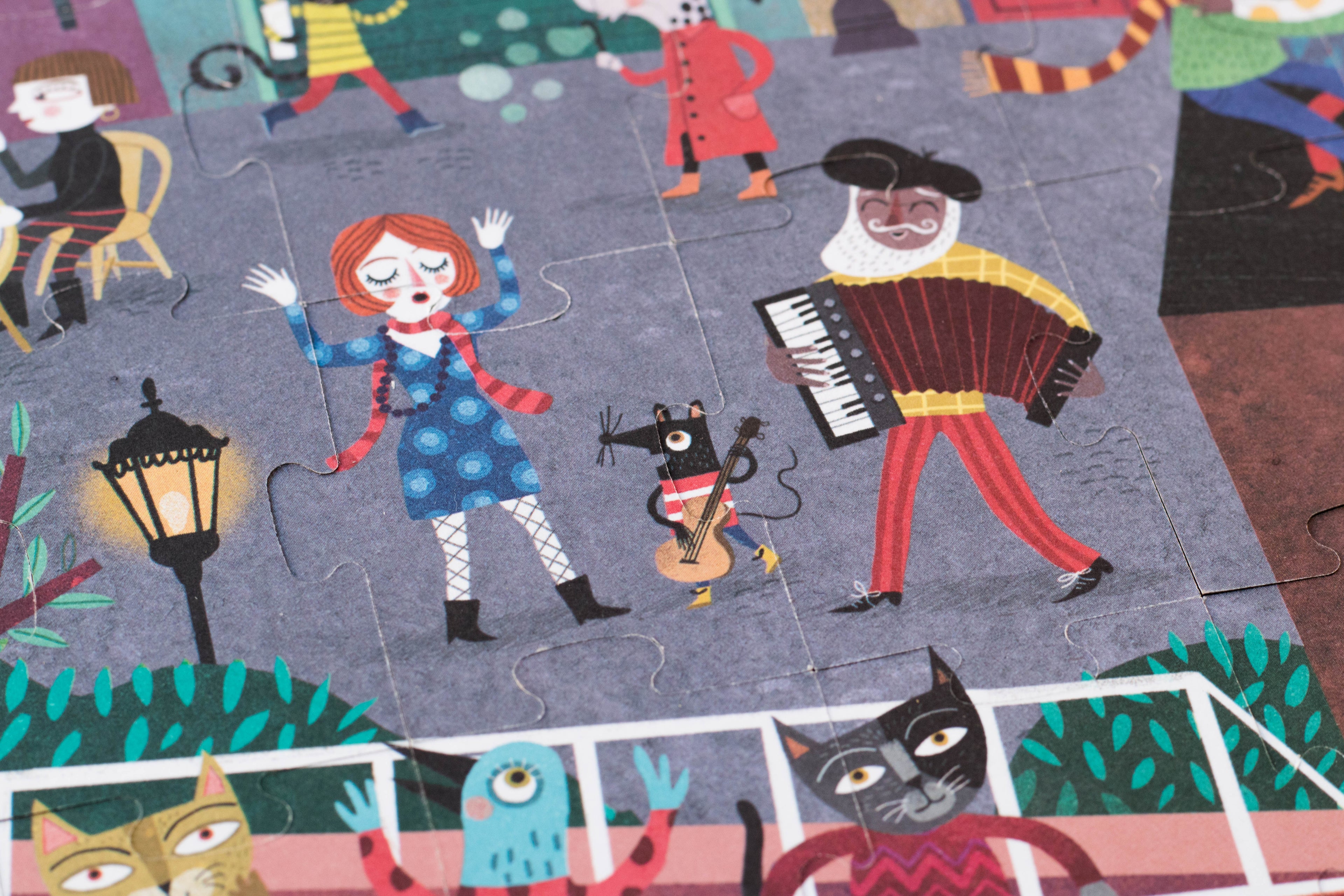 NACHT &amp;amp; DAG IN PARIJS Puzzelbordspel