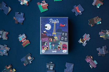 NACHT &amp;amp; DAG IN PARIJS Puzzelbordspel