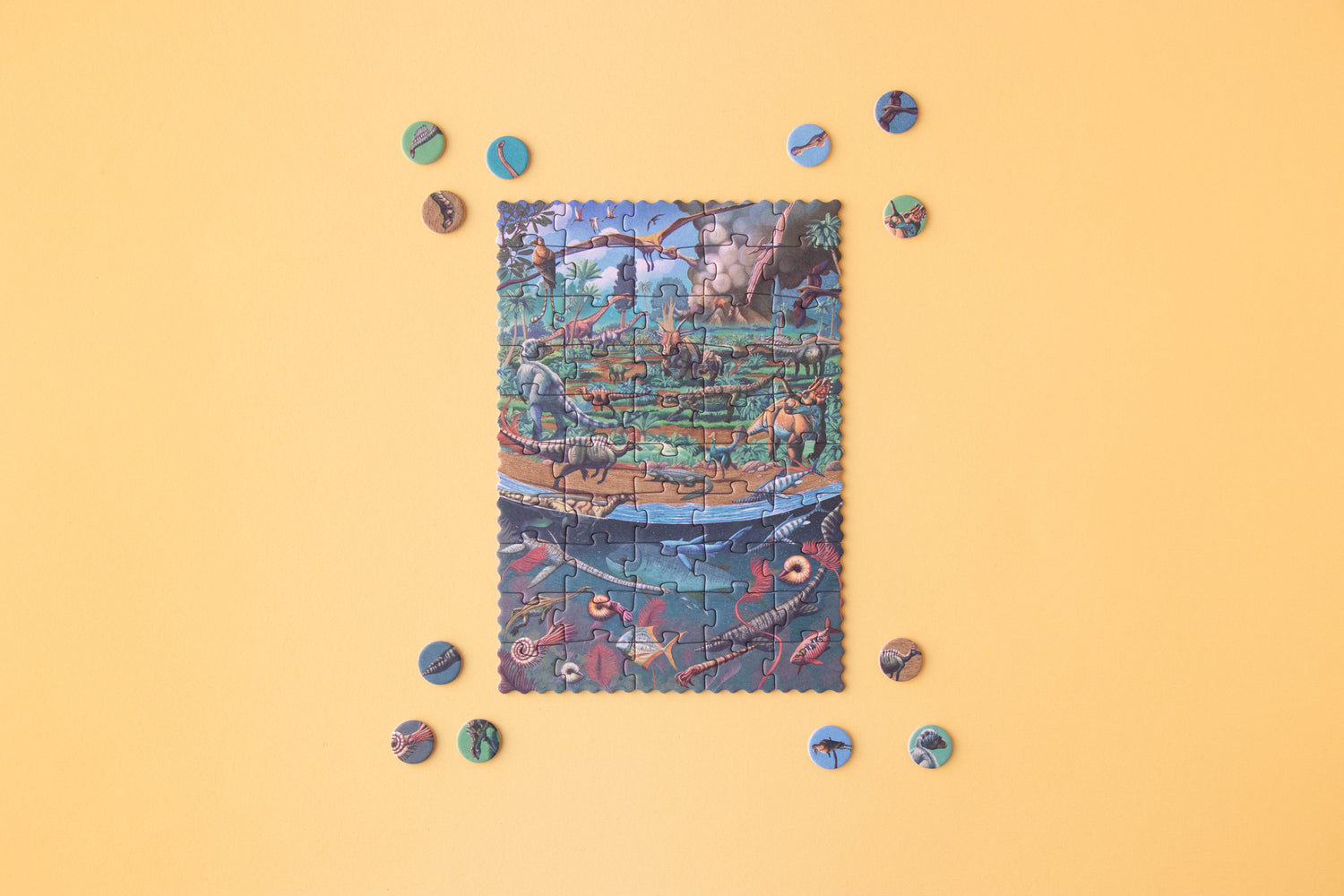 Tiny Puzzle - DINOSAURS Pocket Board Game