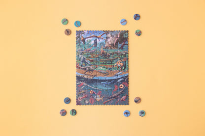 Tiny Puzzle - DINOSAURS Pocket Board Game