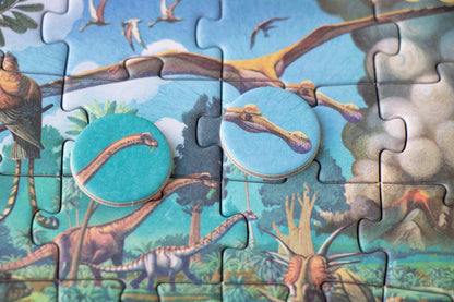 Tiny Puzzle - DINOSAURS Pocket Board Game