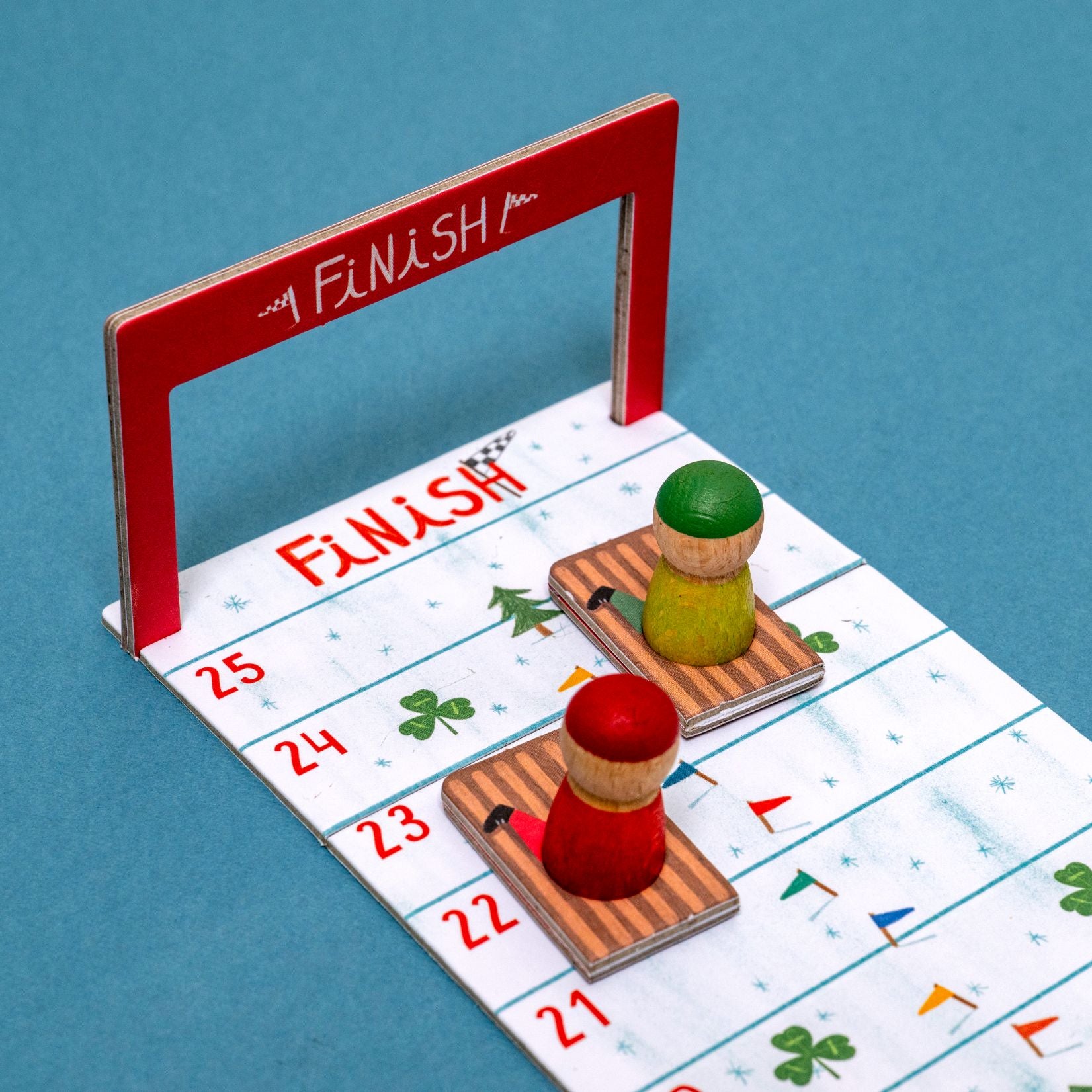 SNOW RACE Tiny Pocket Board Game