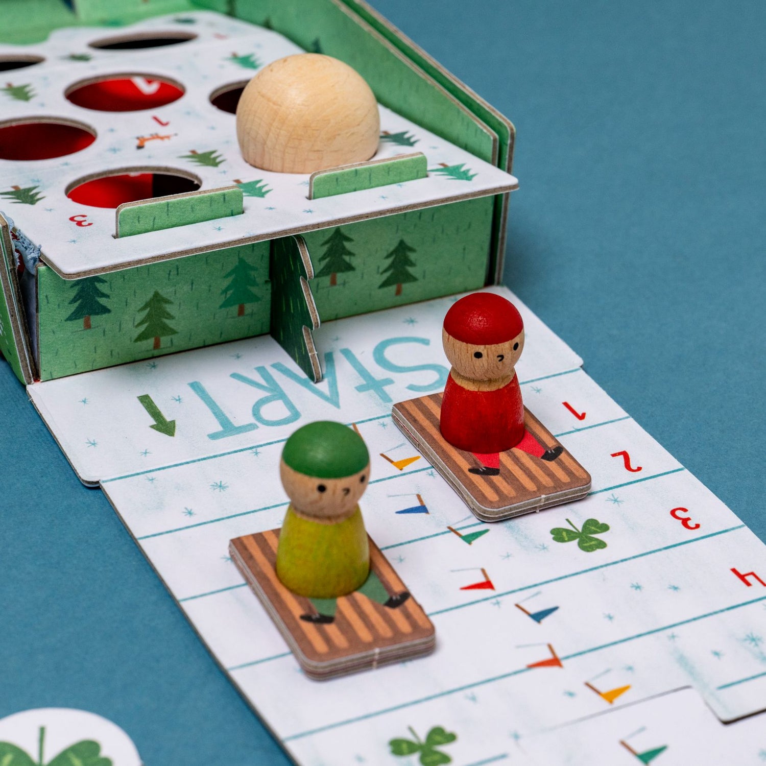 SNOW RACE Tiny Pocket Board Game