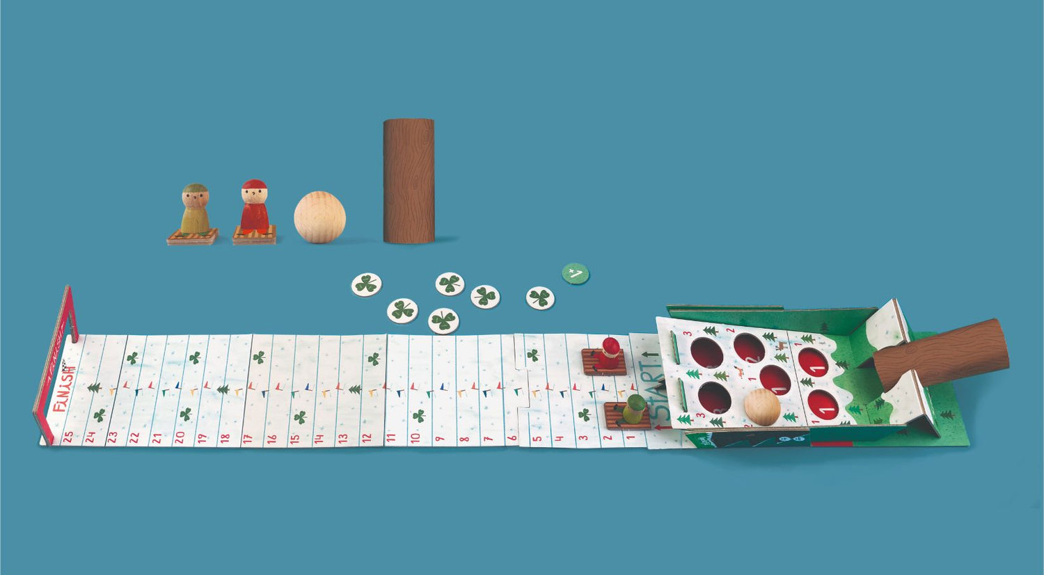 SNOW RACE Tiny Pocket Board Game