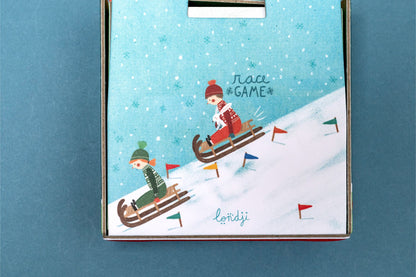 SNOW RACE Tiny Pocket Board Game
