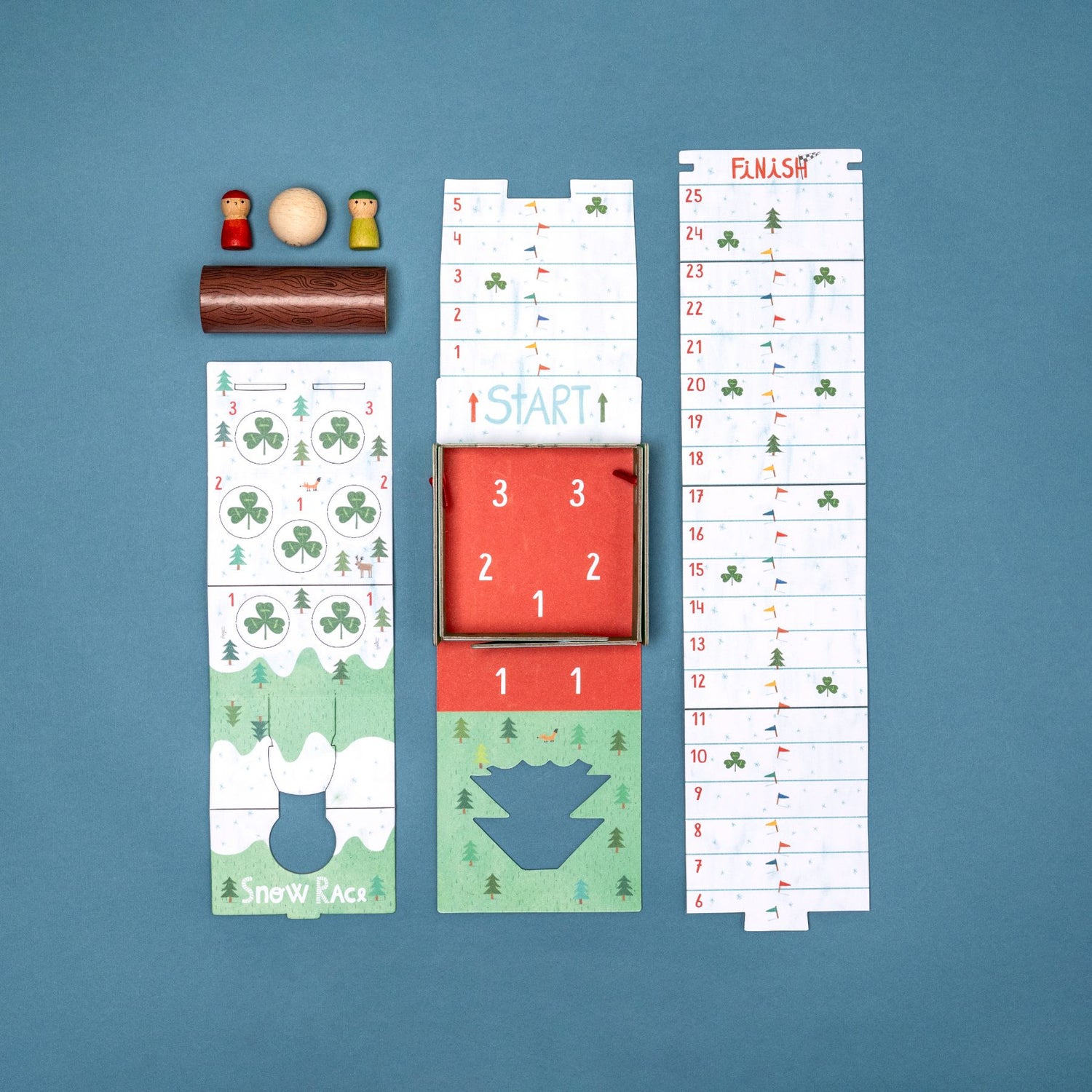 SNOW RACE Tiny Pocket Board Game