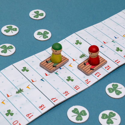 SNOW RACE Tiny Pocket Board Game