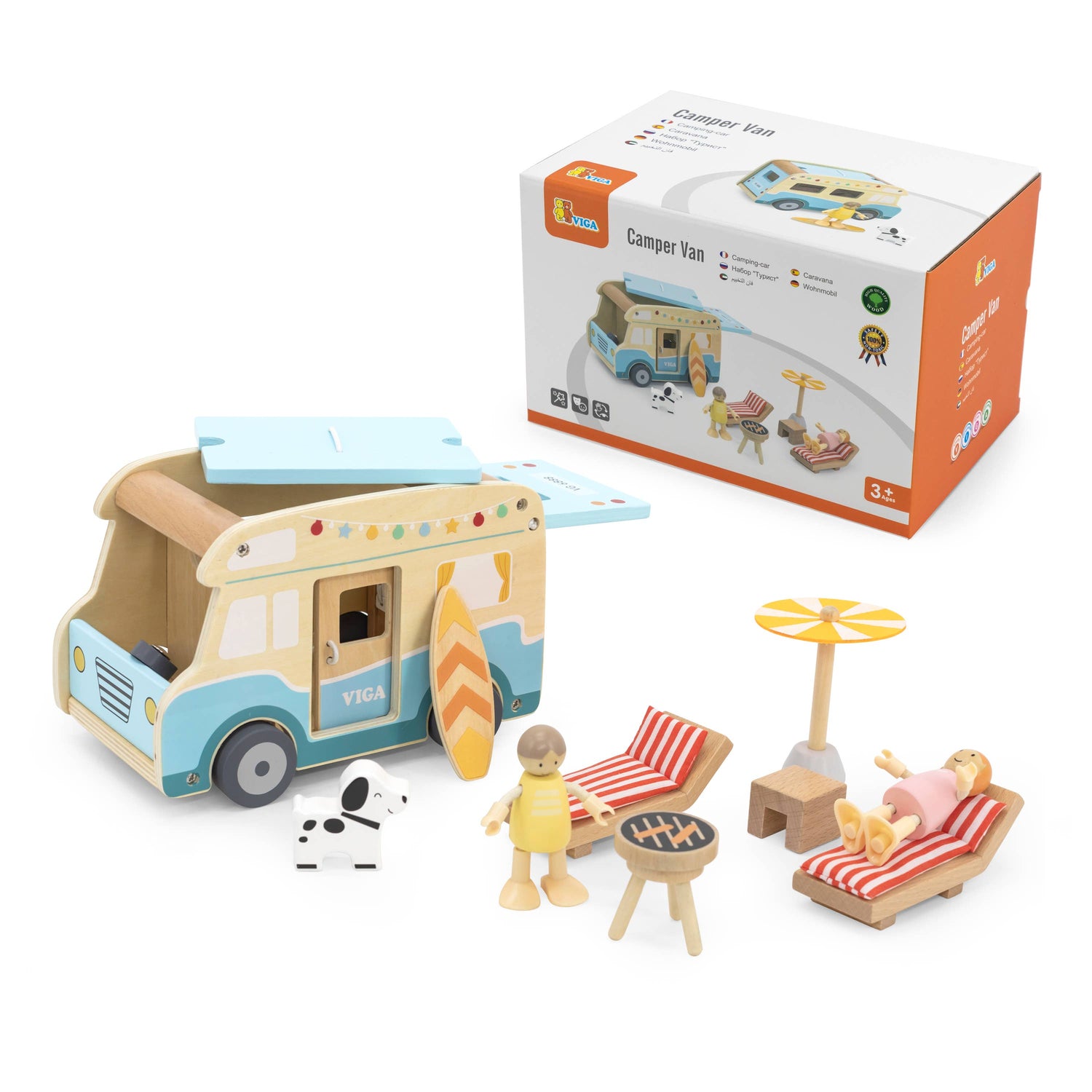 Camper Van Wooden Play set (3Y+) - Everybody Amsterdam