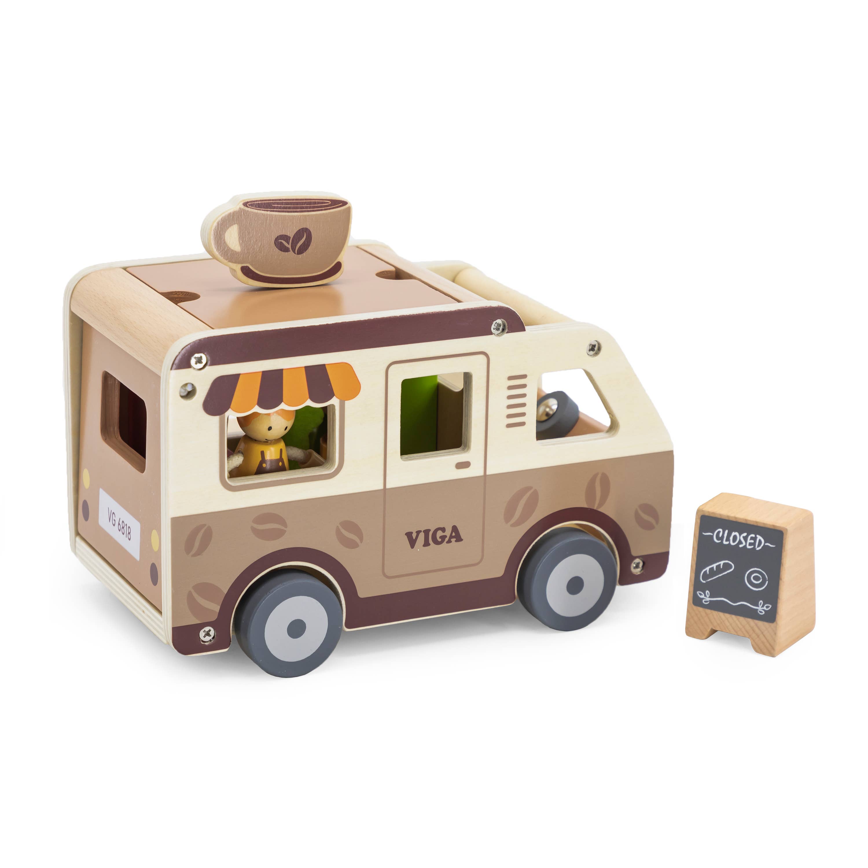 Coffee Truck Wooden Play set (3Y+) - Everybody Amsterdam