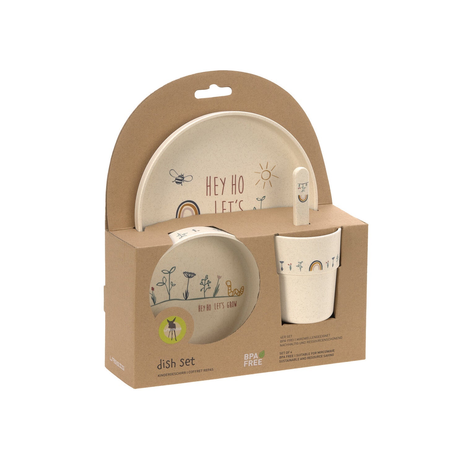 Dish Set PP/Cellulose Garden Explorer (Plate, Bowl, Mug, Spoon) - Everybody Amsterdam