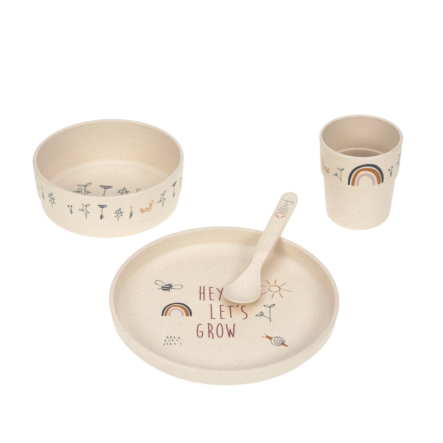 Dish Set PP/Cellulose Garden Explorer (Plate, Bowl, Mug, Spoon) - Everybody Amsterdam