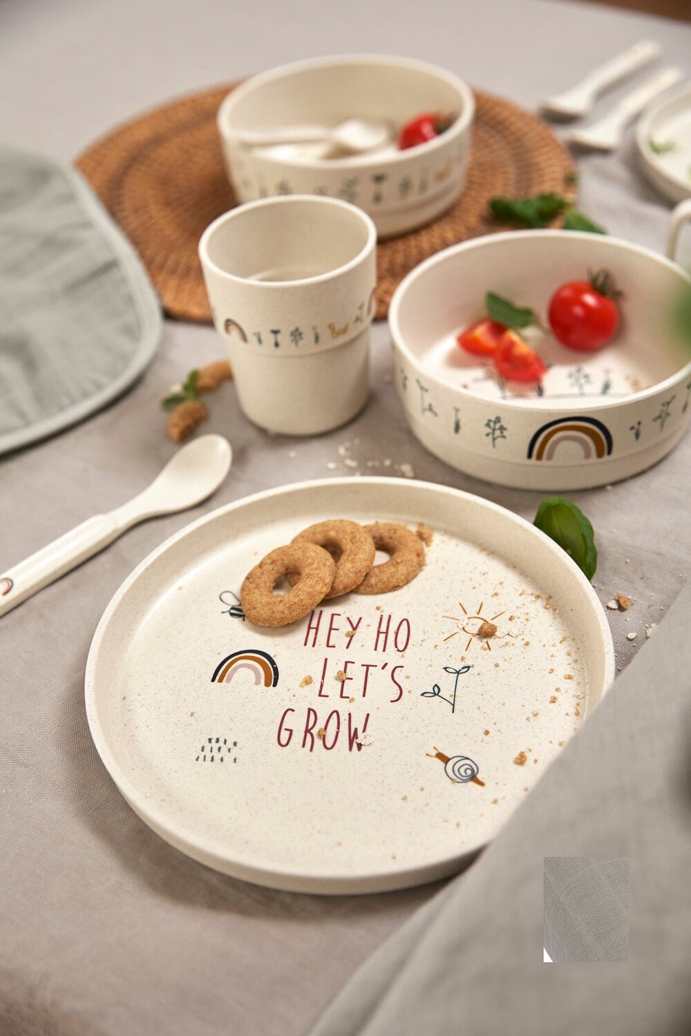 Dish Set PP/Cellulose Garden Explorer (Plate, Bowl, Mug, Spoon) - Everybody Amsterdam