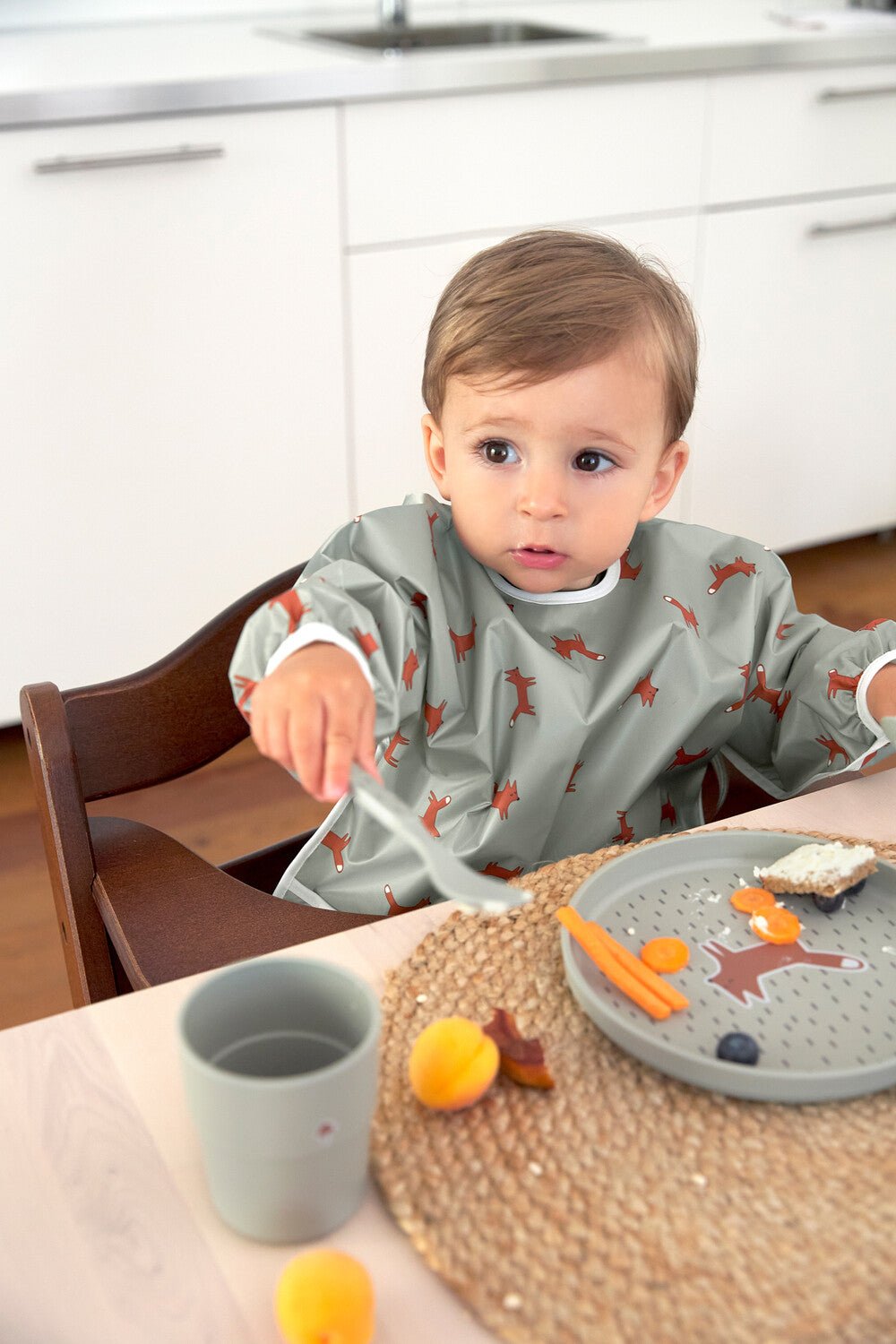 Dish Set PP/Cellulose Little Forest Fox (Plate, Bowl, Mug, Spoon) - Everybody Amsterdam