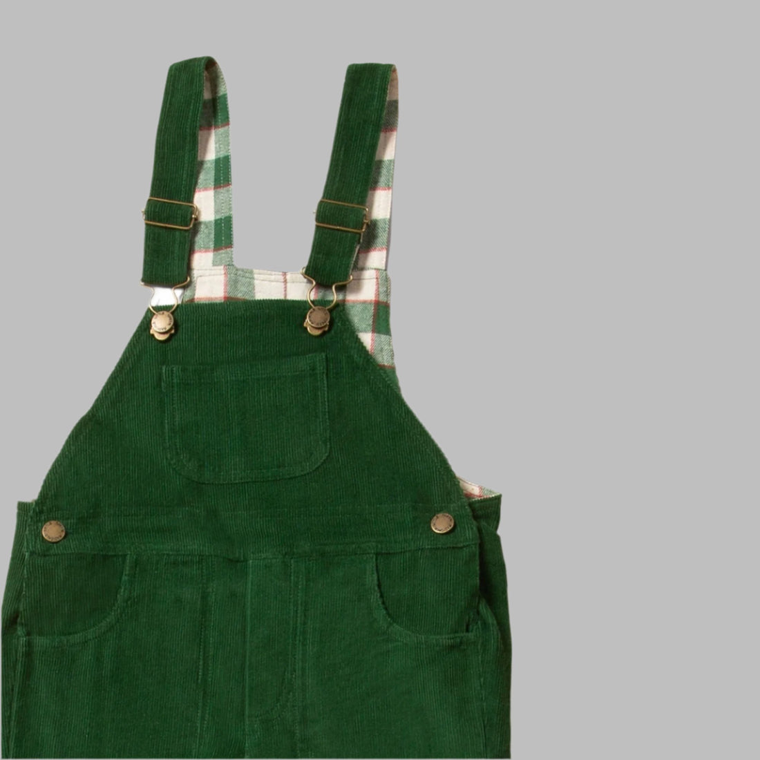 Vintage Green Lined Corduroy Dungarees  - Jumpsuits  - Everybody Amsterdam 